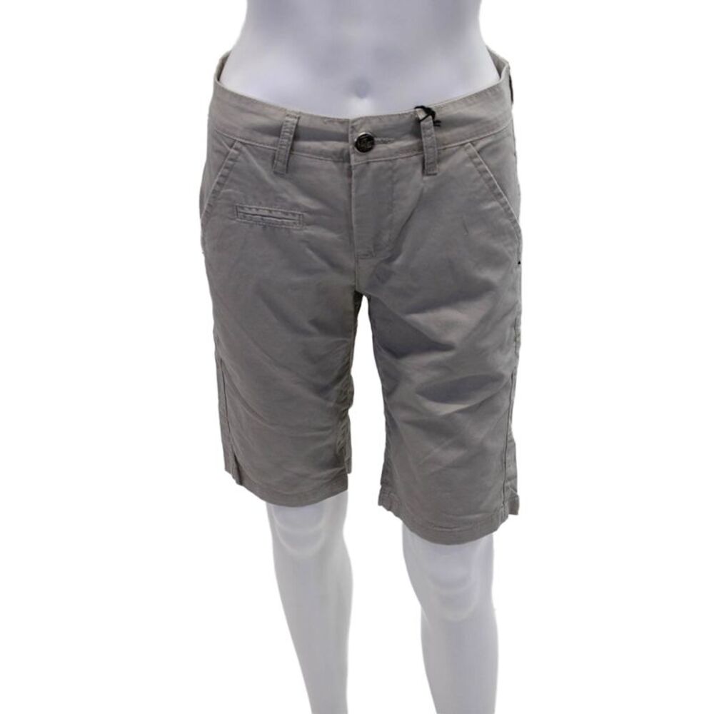 NYC Projects Womens Cotton Buttoned Pocketed Casual Shorts Gray Size 26